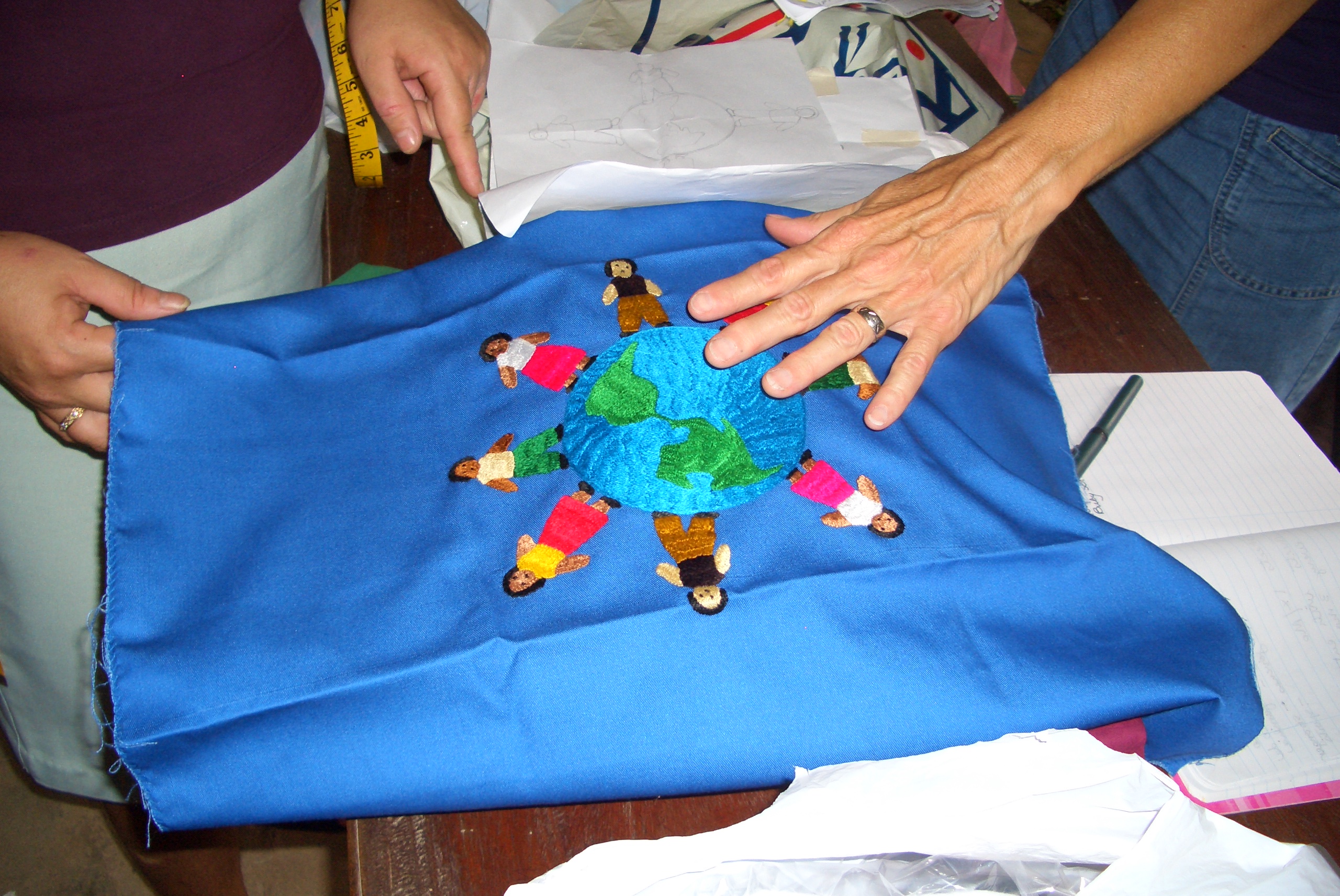 Embroidery work